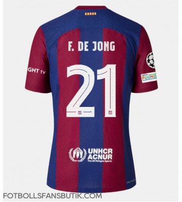 Barcelona Frenkie de Jong #21 Replika Hemmatröja 2023-24 Kortärmad